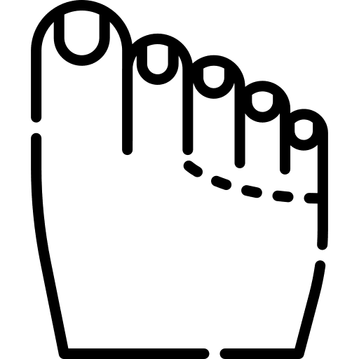 Loss of colour in toes illness symptom sick icon Loss of colour in toes illness symptom sick icon