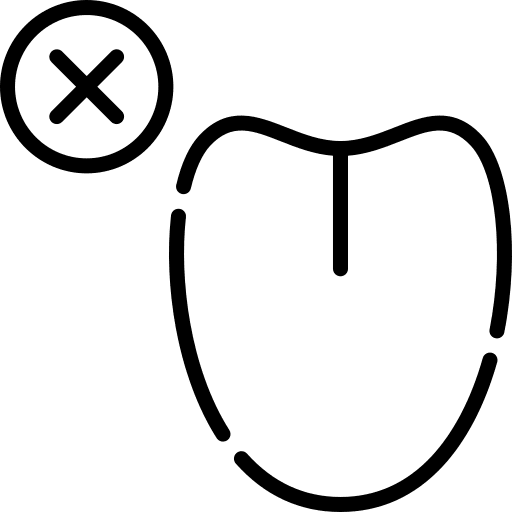 Loss of sense of taste tongue coronavirus symptom icon Loss of sense of taste tongue coronavirus symptom icon