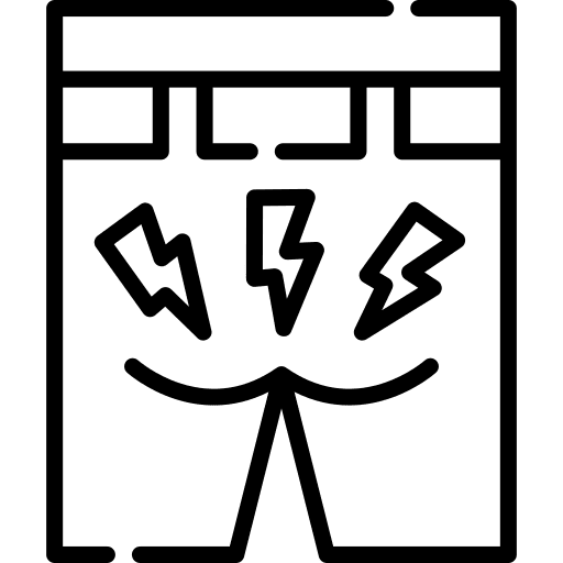 Pain in buttocks injury symptom body part icon Pain in buttocks injury symptom body part icon