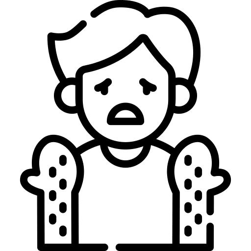 Skin rash avatar skin rash sick icon Skin rash avatar skin rash sick icon