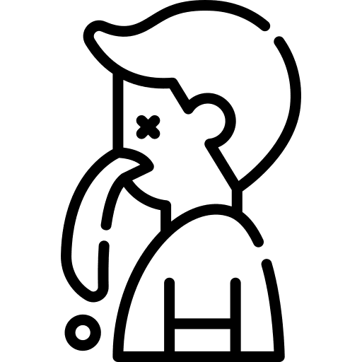 Vomiting sickness man sick icon Vomiting sickness man sick icon