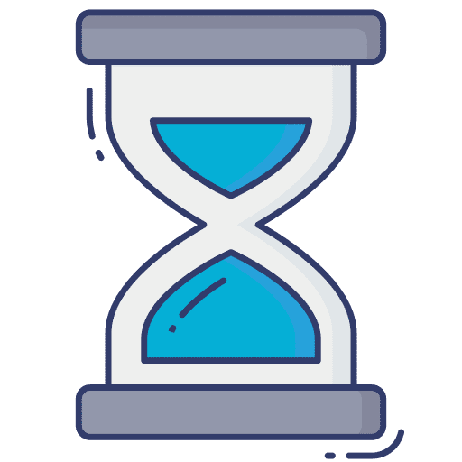 Sandglass wait timer hourglass icon