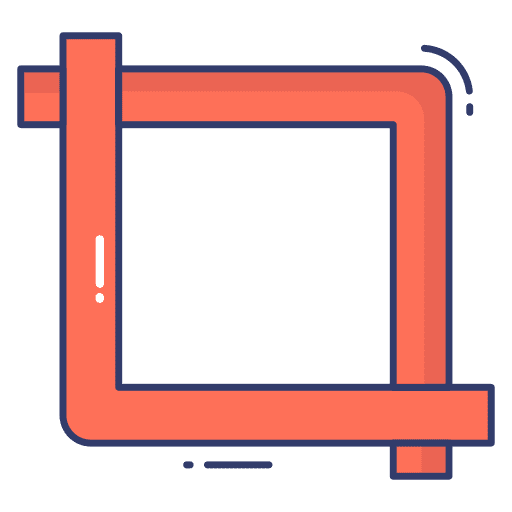 Crop graphic design edit tools interface icon