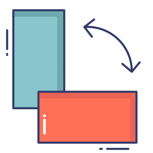 Orientation orientation geometric figure icon