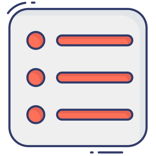 Checklist files and folders document form icon