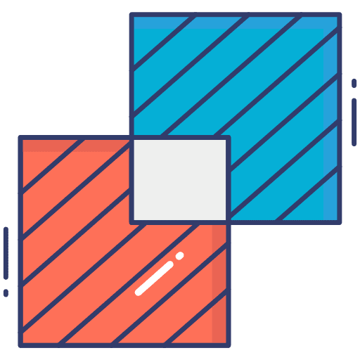 Intersect intersect interface fusion icon