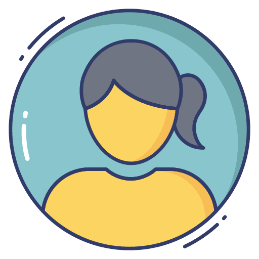 User profile avatar female icon
