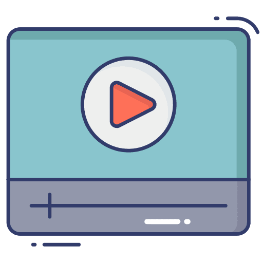 Video player movie music and multimedia video player icon