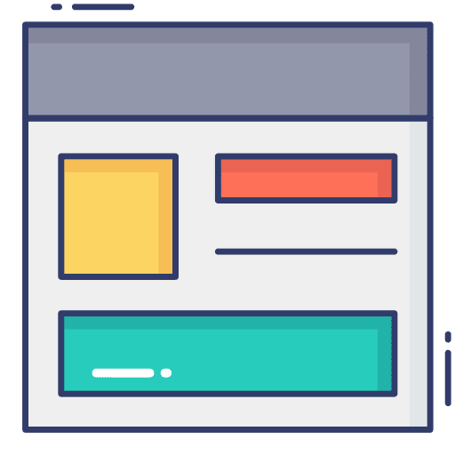 Web page seo and web browser web page icon