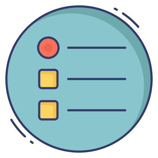 List checkmark list criteria icon