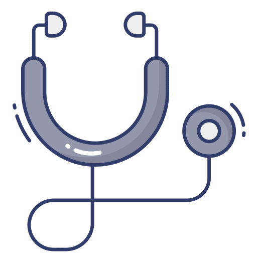 Stethoscope phonendoscope hospital healthcare and medical icon