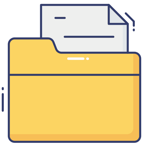 Archive storage files and folders records icon