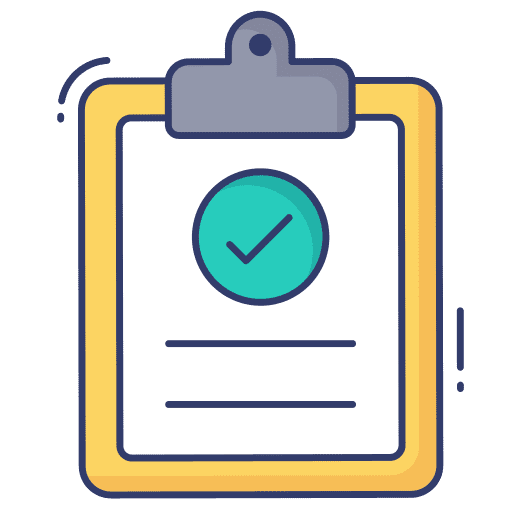 Clipboard checklist document clipboard icon