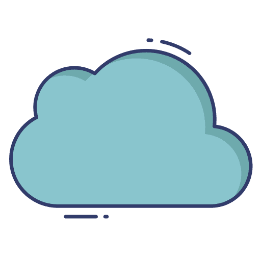Cloud computer networking seo and web icon