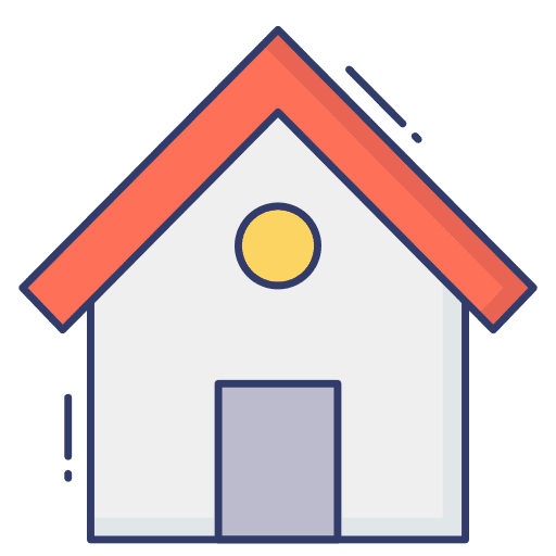 House architecture and city home house icon