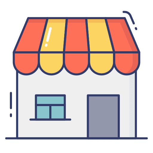 House architecture and city house buildings icon