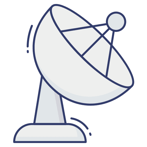Satellite satellite radio antenna icon