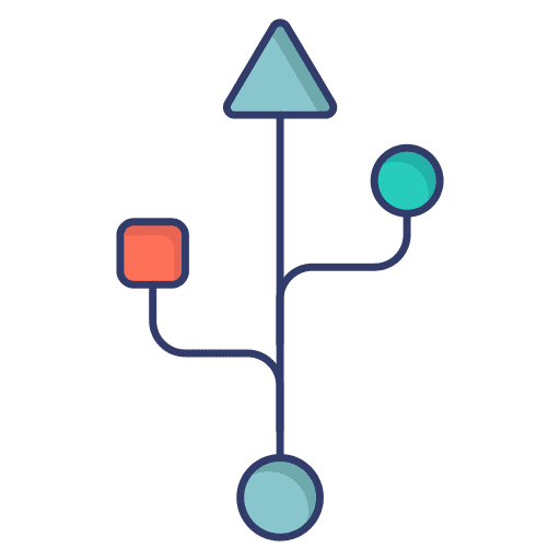 Usb networking usb interface icon