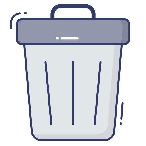 Dustbin junk bin interface icon