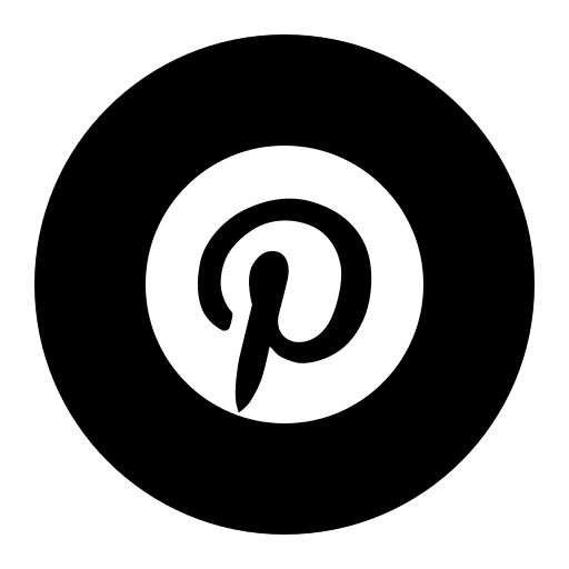 Pinterest logotype circle websites icon