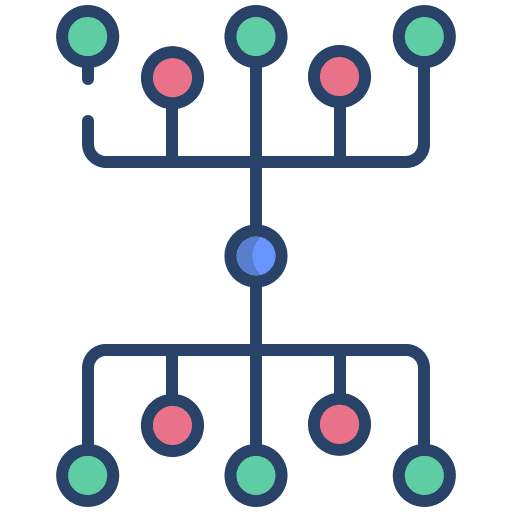 Network circle multimedia interface icon