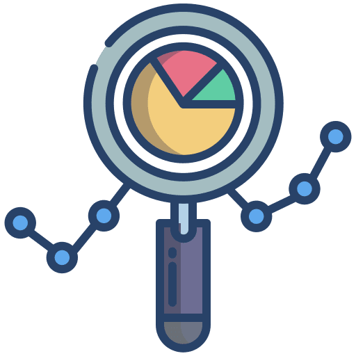 Search business and finance growth search icon