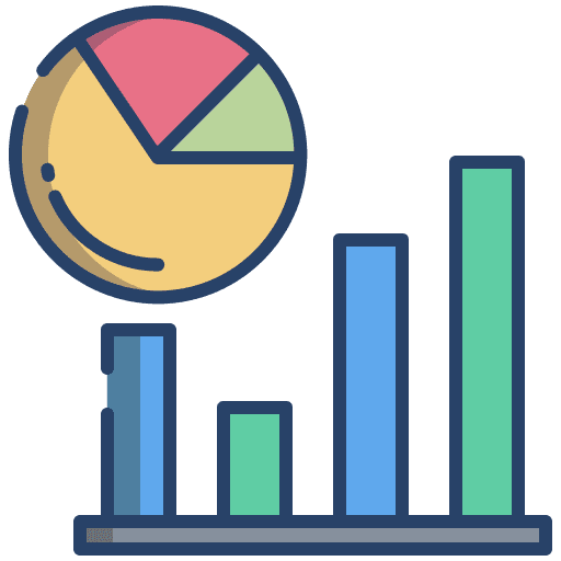 Analytics chart graphic profit icon