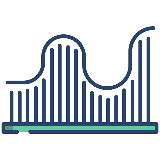 Line graph line chart graph line graph icon