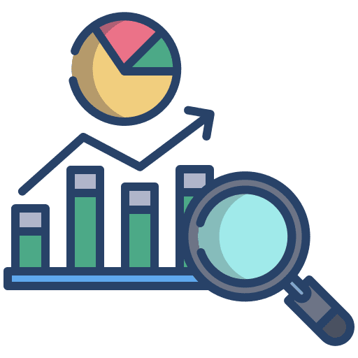 Search revenue magnifying increase icon