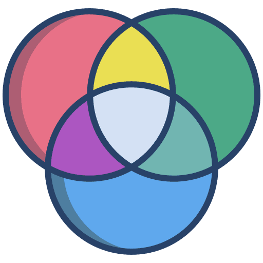 Venn diagram venn diagram infographic stats icon