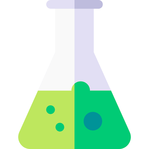 Science laboratory flask lab icon