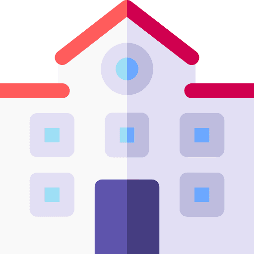 College school architecture and city university icon College school architecture and city university icon