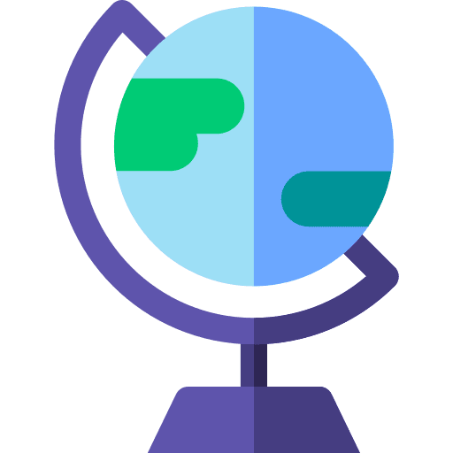 Globe education world geography icon Globe education world geography icon