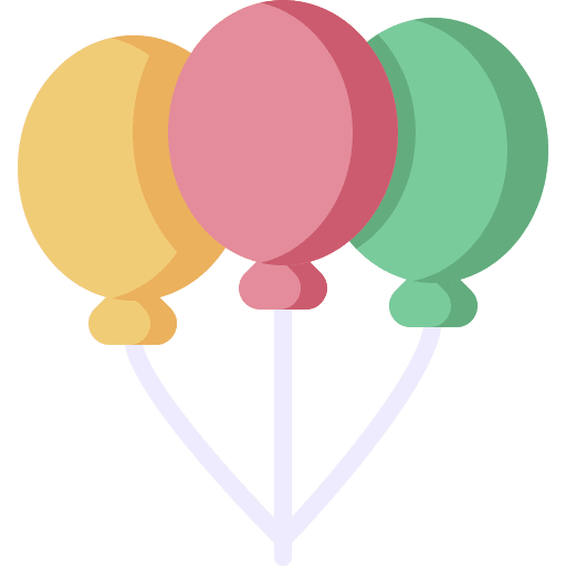 Balloons decoration balloons celebration icon Balloons decoration balloons celebration icon
