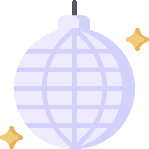 Disco ball party sparkle club icon Disco ball party sparkle club icon