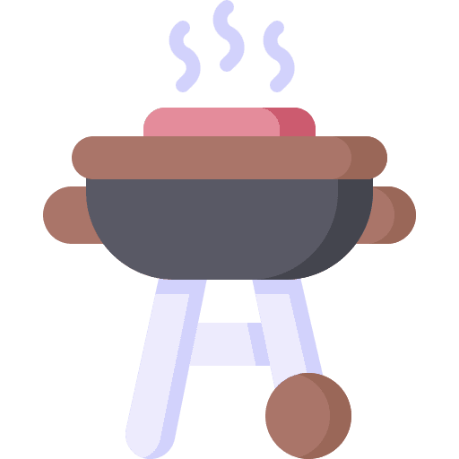 Barbecue cooking equipment holidays food icon Barbecue cooking equipment holidays food icon