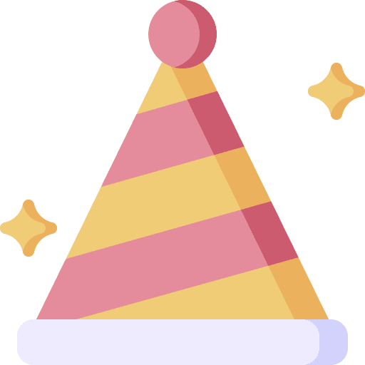 Party hat birthday and party decoration costume icon Party hat birthday and party decoration costume icon