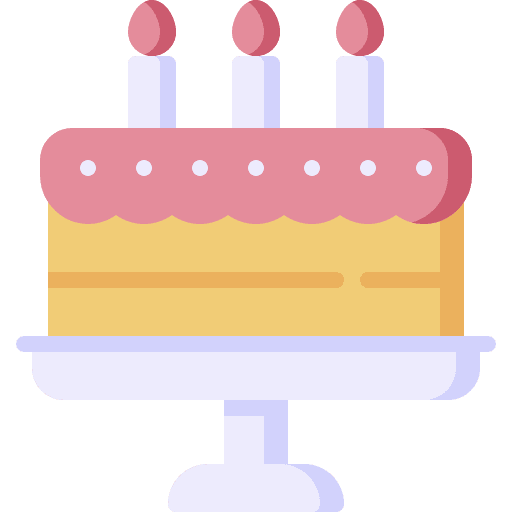 Birthday cake sweet bakery dessert icon Birthday cake sweet bakery dessert icon