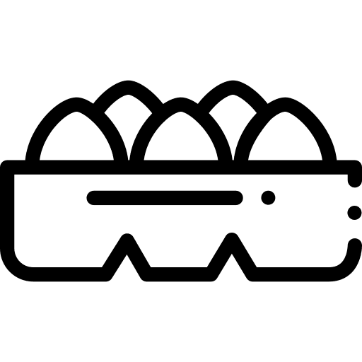 Egg carton food and restaurant organic food farming icon Egg carton food and restaurant organic food farming icon