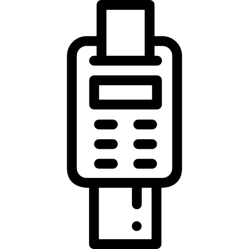 Payment terminal card reader business and finance electronics icon Payment terminal card reader business and finance electronics icon