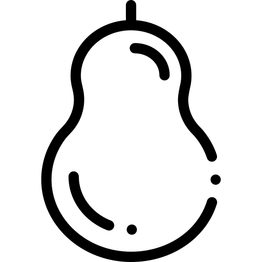 Pear fresh half diet icon Pear fresh half diet icon