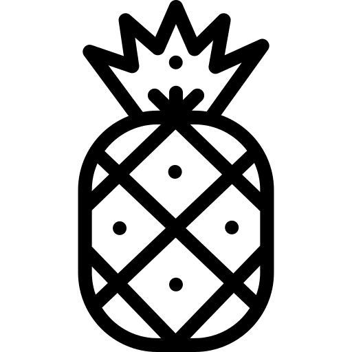 Pineapple healthy food fruit organic icon Pineapple healthy food fruit organic icon