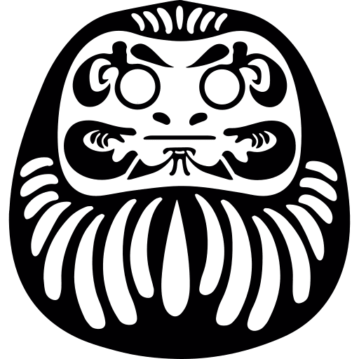 Japan oriental carnival mask mask icon