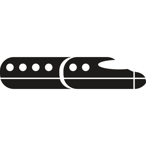 High speed train travelling high speed train trains icon