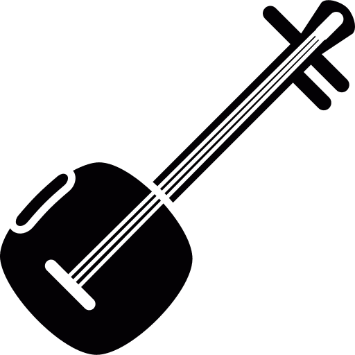 Shamisen oriental music shamisen icon