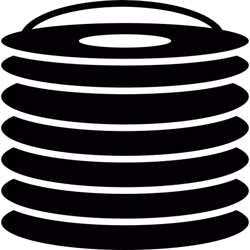 Stack discs tools and utensils disc icon