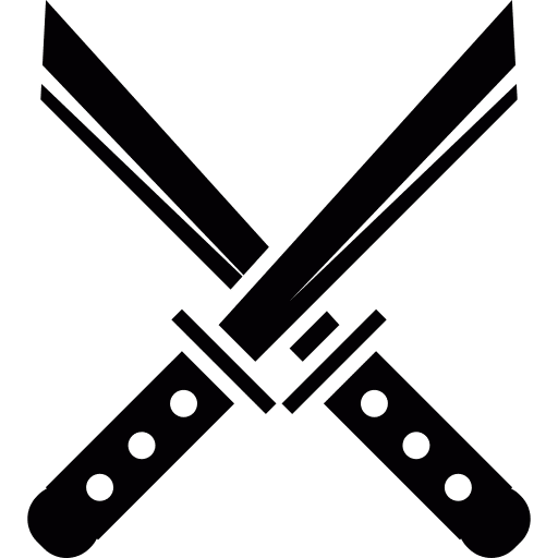 Japan blade swords weapons icon
