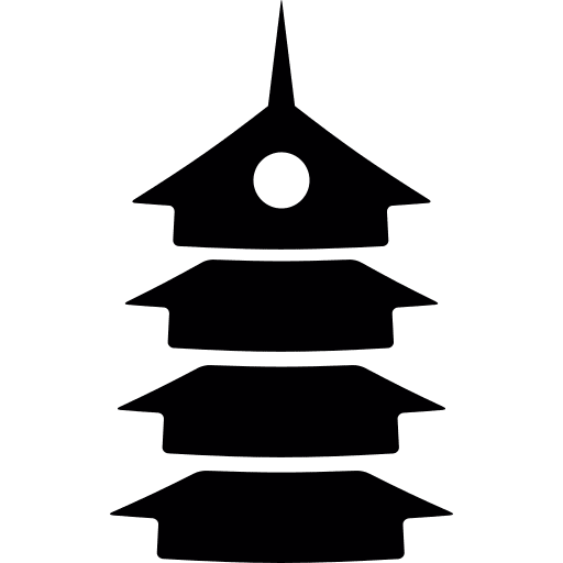 Oriental religion buildings oriental icon