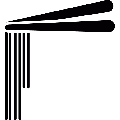 Chopsticks asian oriental tools and utensils icon