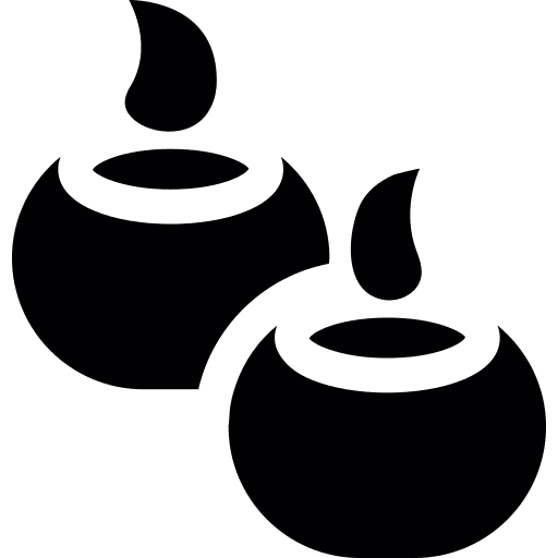 Light oriental flame light icon